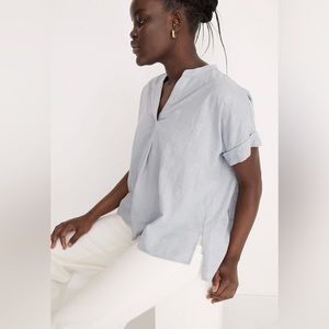 Madewell Embroidered Lakeline Poppver Shirt XL